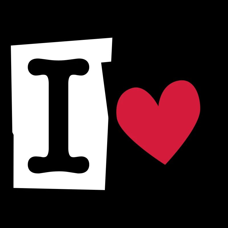 I Love (cutter font)