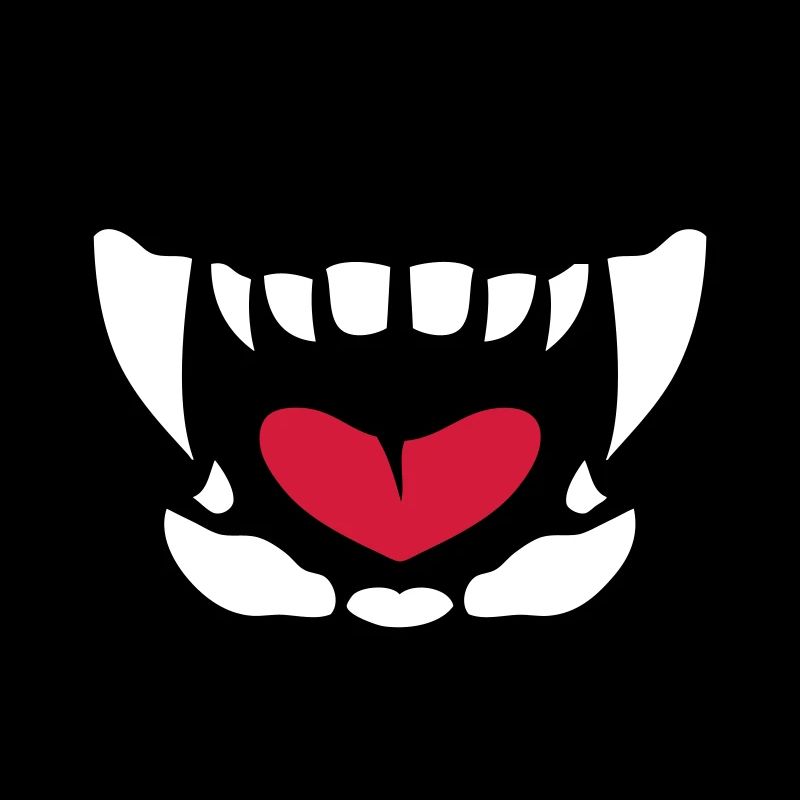 gueule feroce langue ouverte dent 902