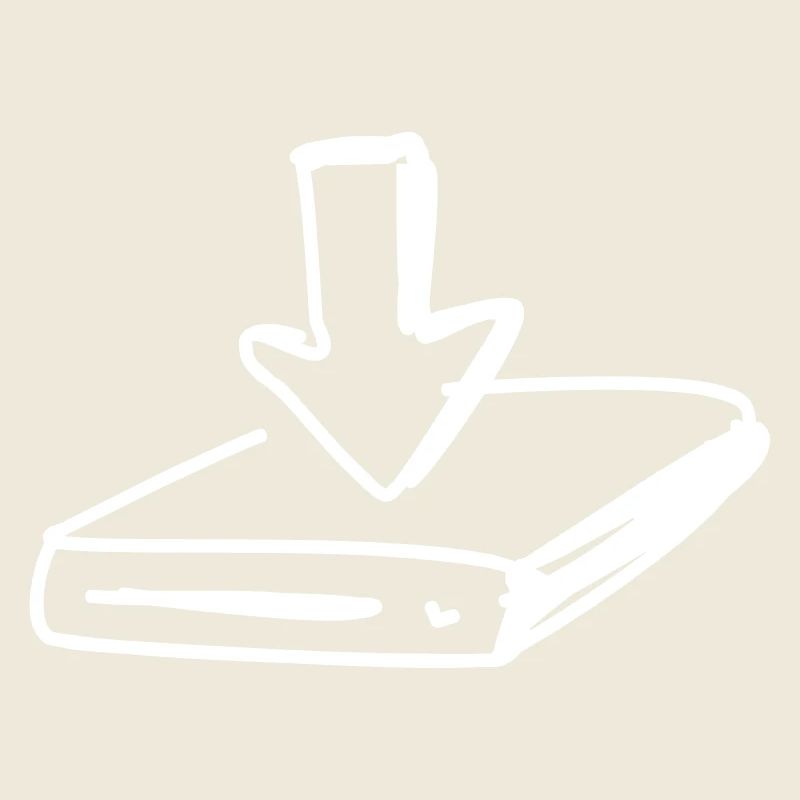 Disque dur avec flèche