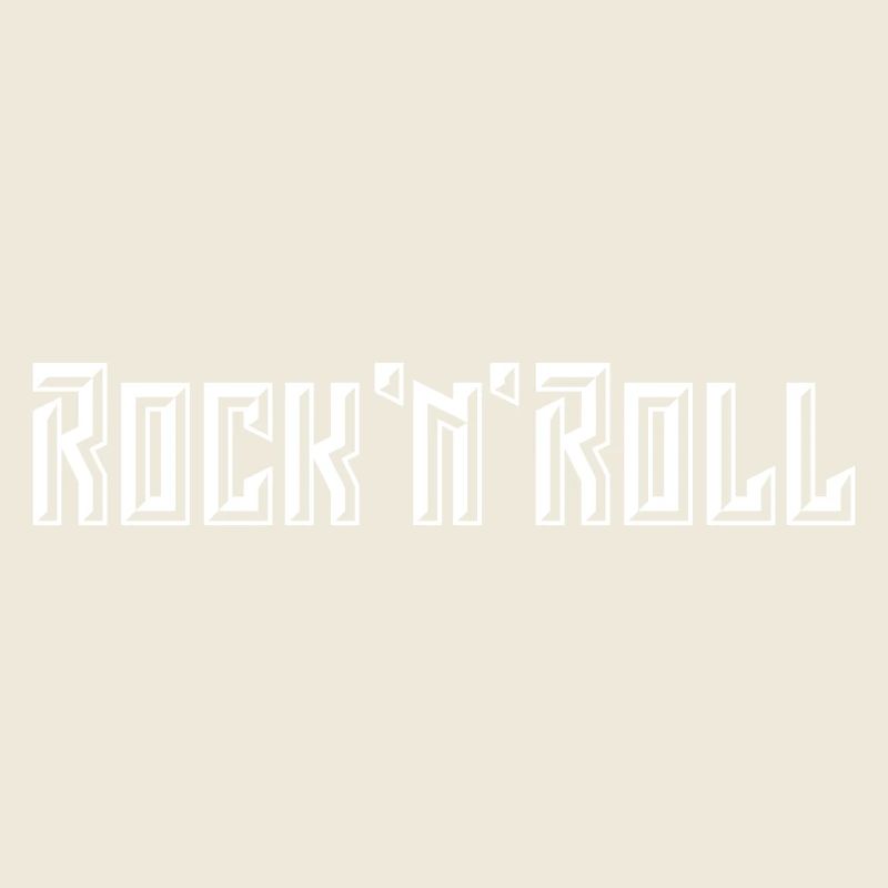 Rock ’n’ Roll Lettering (3D / NEG / 1C)