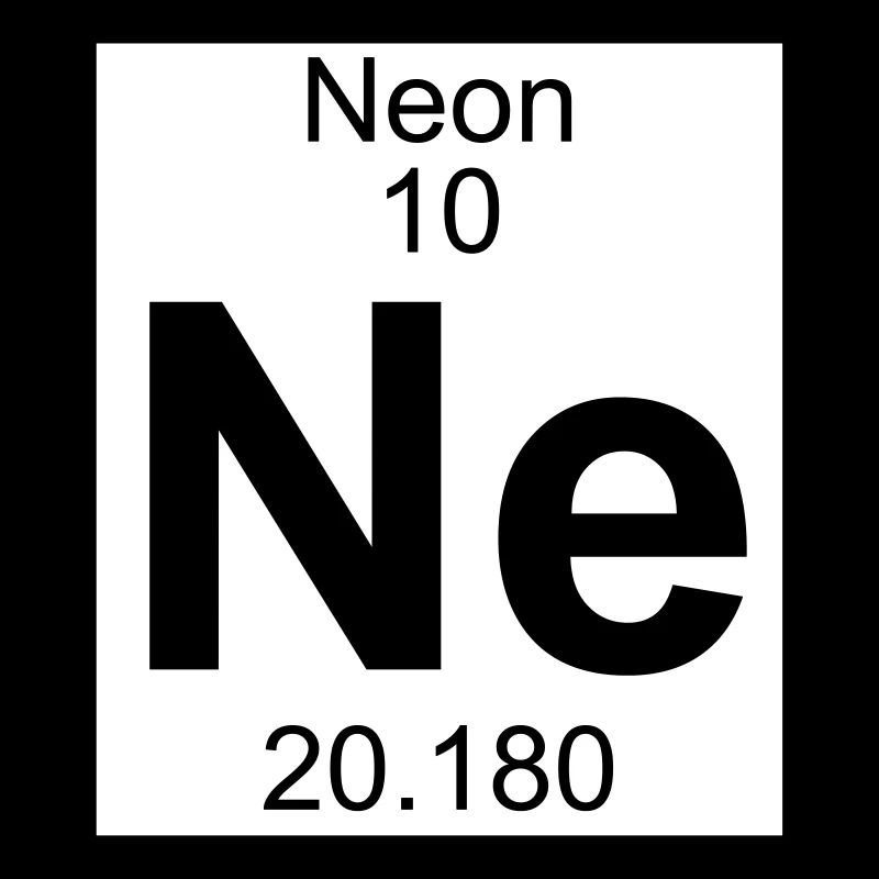 Elements 10 - ne (neon) - Full (white)