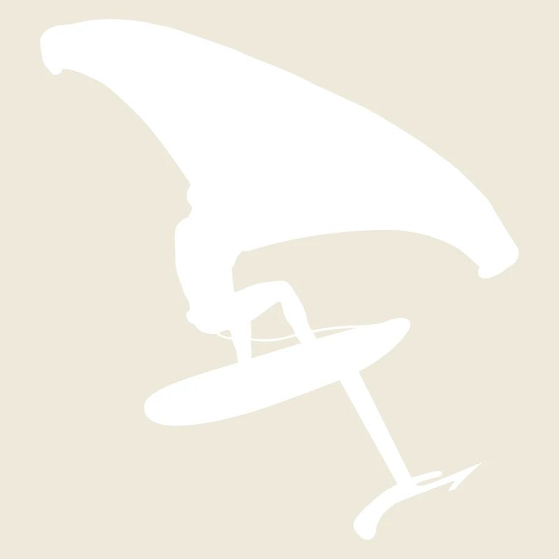 Dynamic wingsurfer on the water