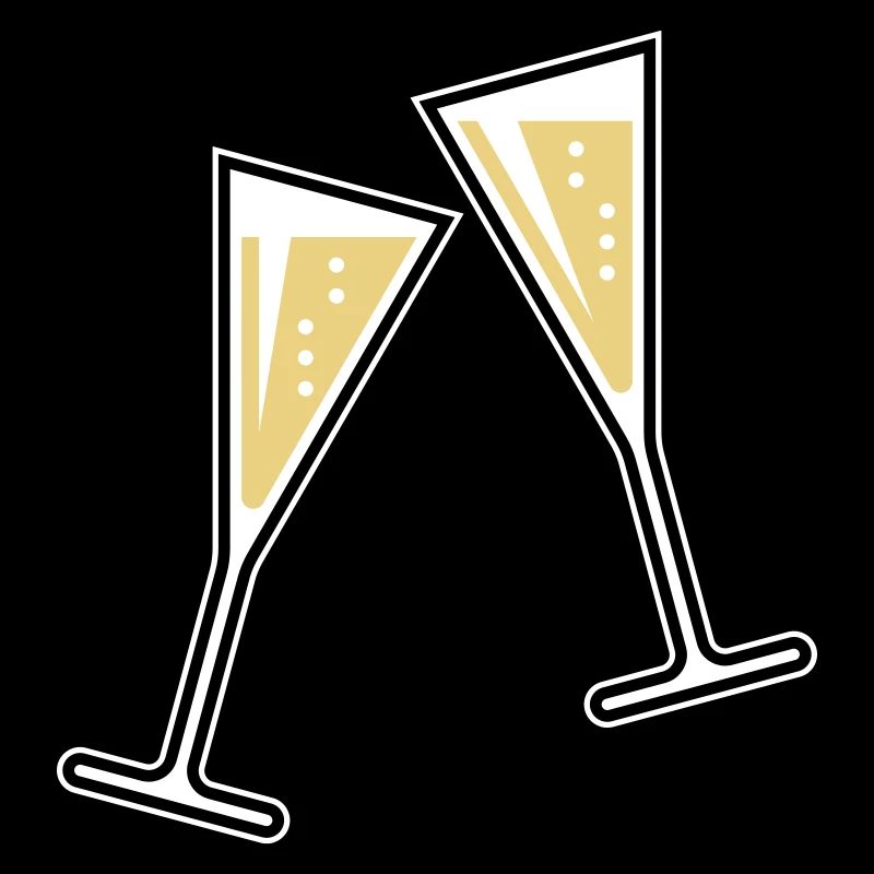2 Glasses Of Sparkling Wine (Funnel / Closed / 3C)