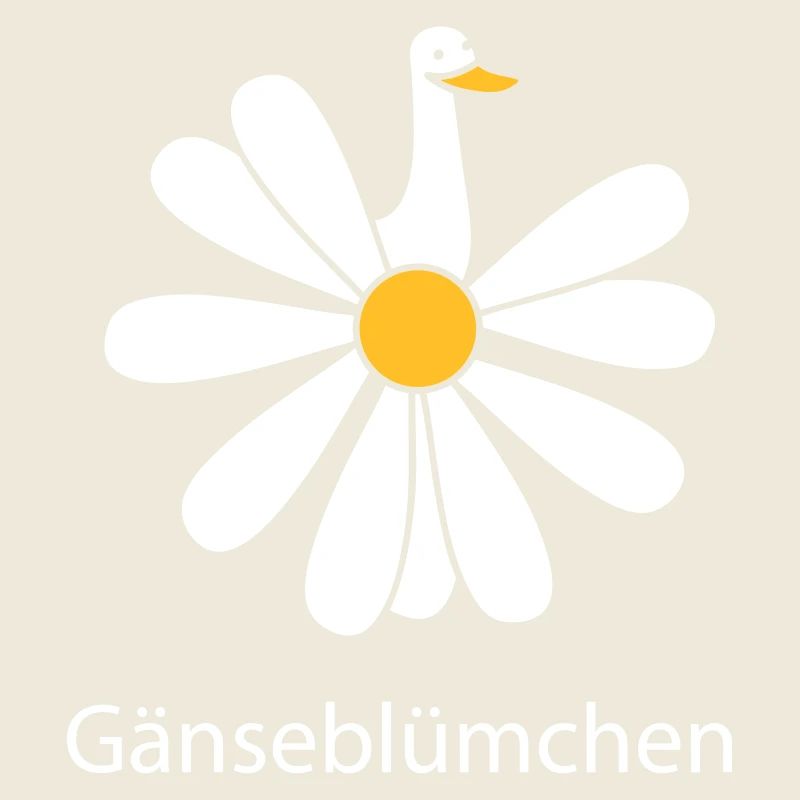 Gänseblümchen mit Gans