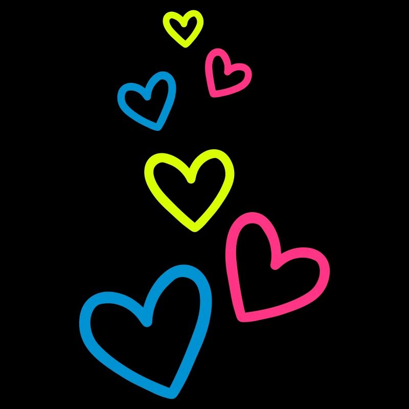 Coeurs Coeur coloré