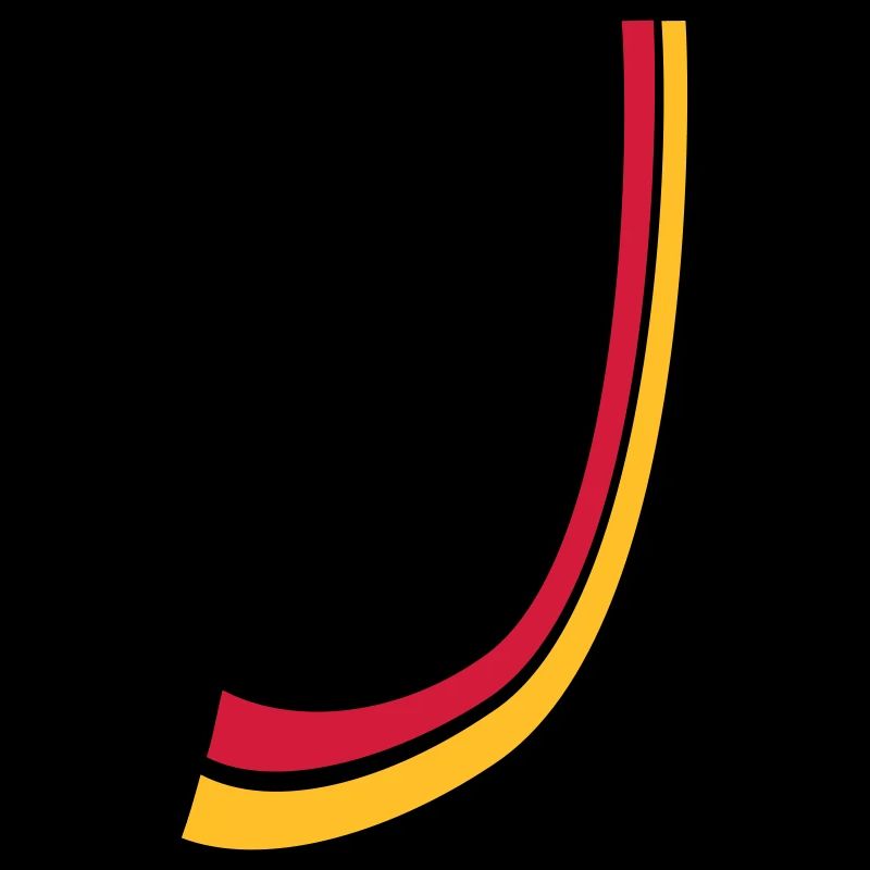 Lignes de proue Allemagne drapeau