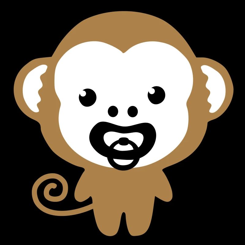 baby monkey soother, Schnulleraffe