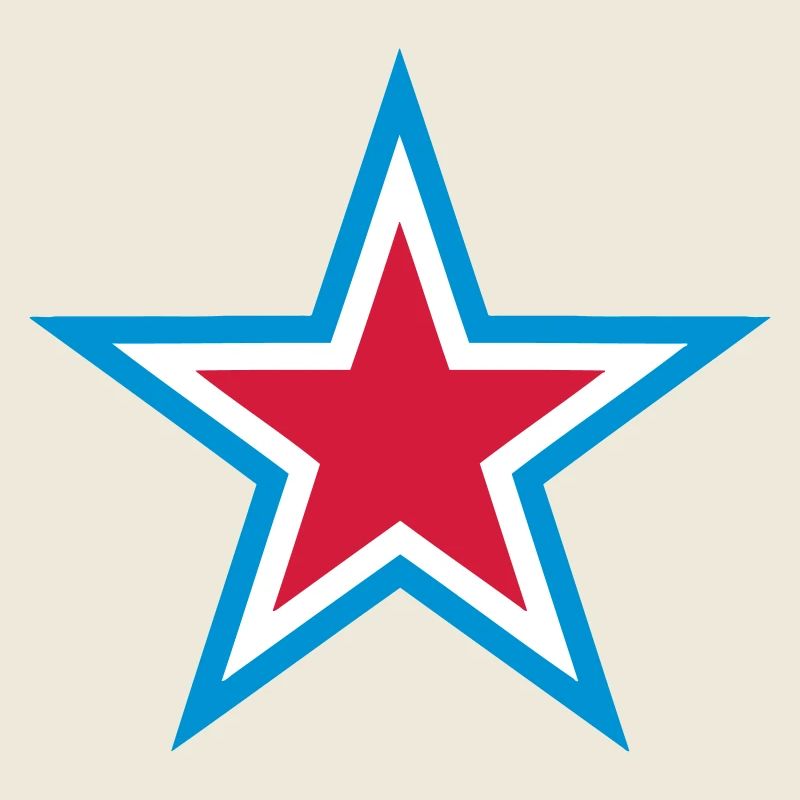 Blue Star Red White