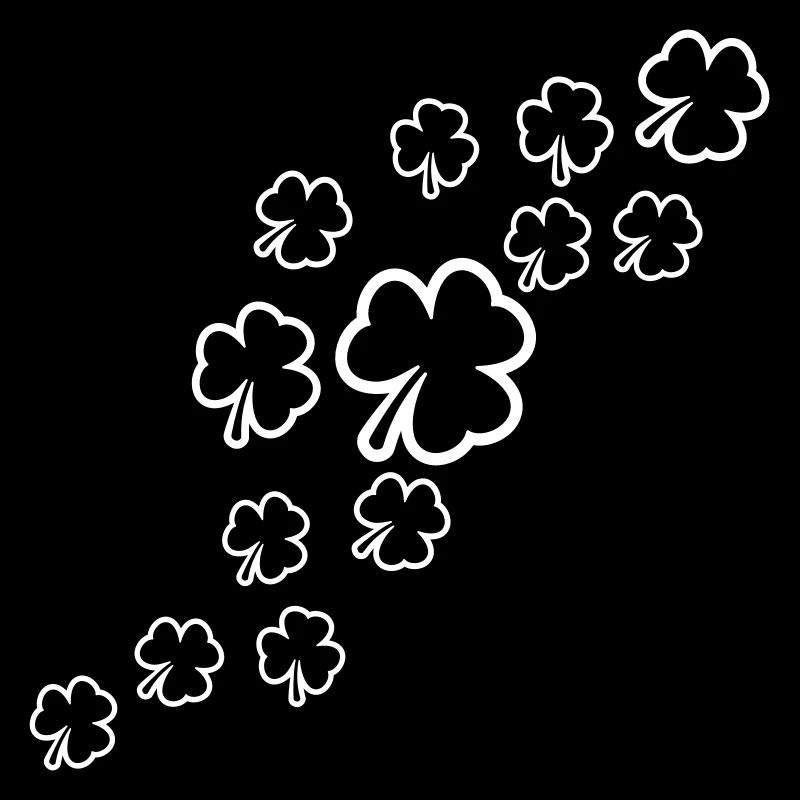 trèfle de nombreuses feuilles à trois feuilles motif vert
