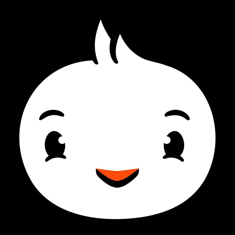 Vogel Gesicht Kopf Ente süß niedlich freundlich