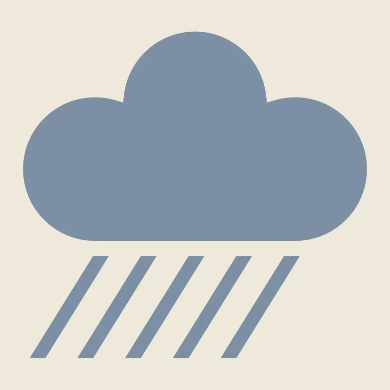 weather symbol - cloud & rain