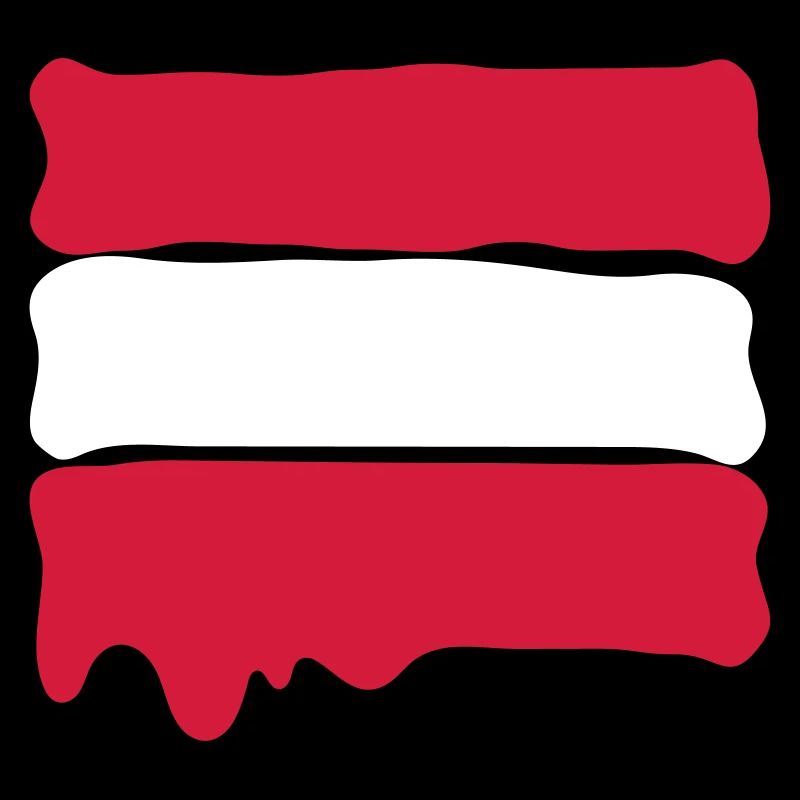 Runny paint flag Austria