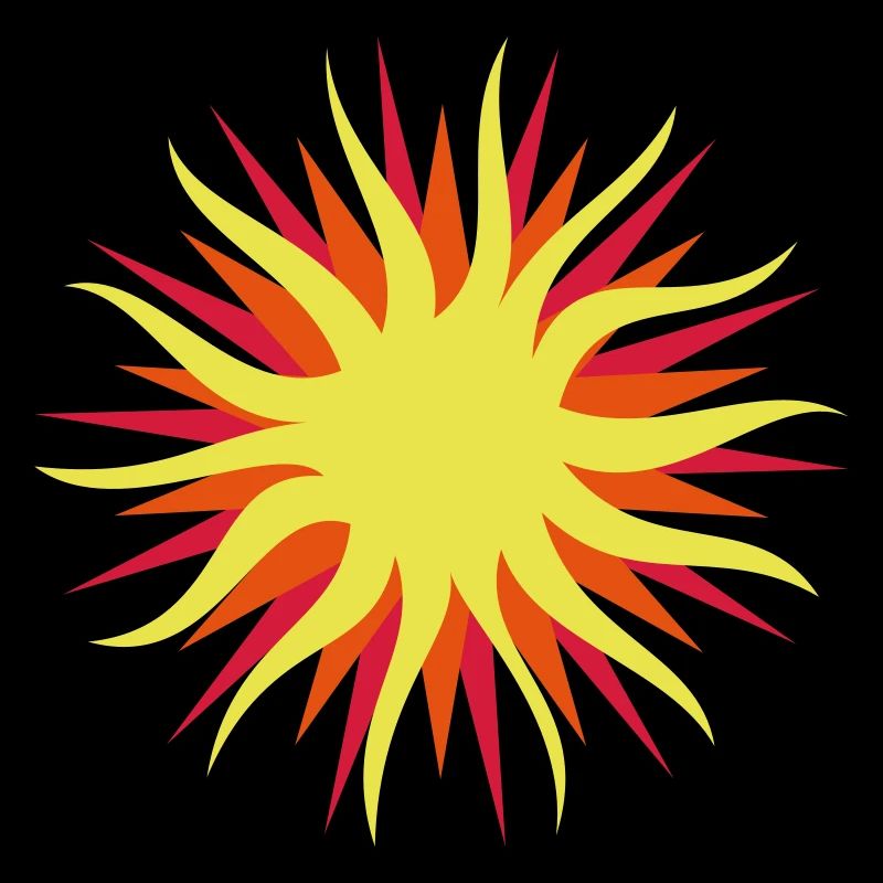 Sonne - 3 Farb Vektor