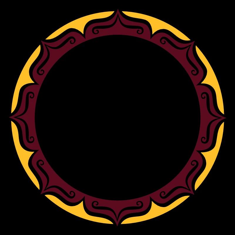 Lotus, Blume, Rahmen, Vorlage, Dein Text, Kreis,