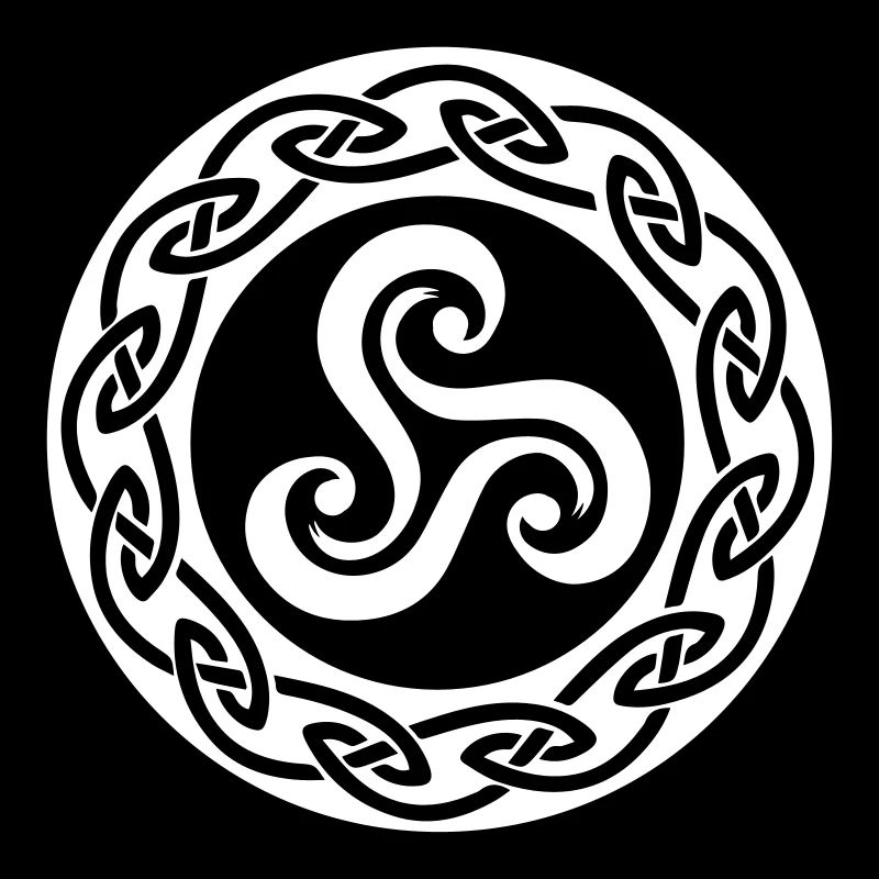 Triskell avec decor celte