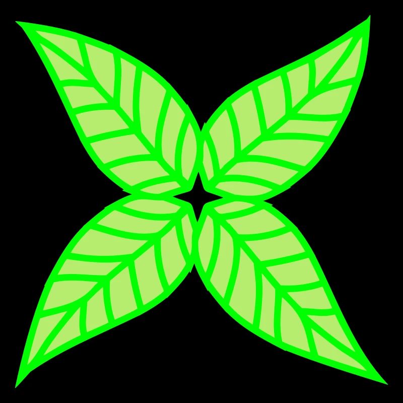 Kleines Stern Blatt Grün Hübsch Herbst Blättchen