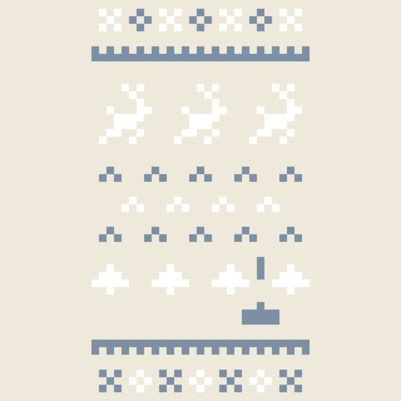 Pull de Noël laid 8 bits : Envahisseurs de Noël