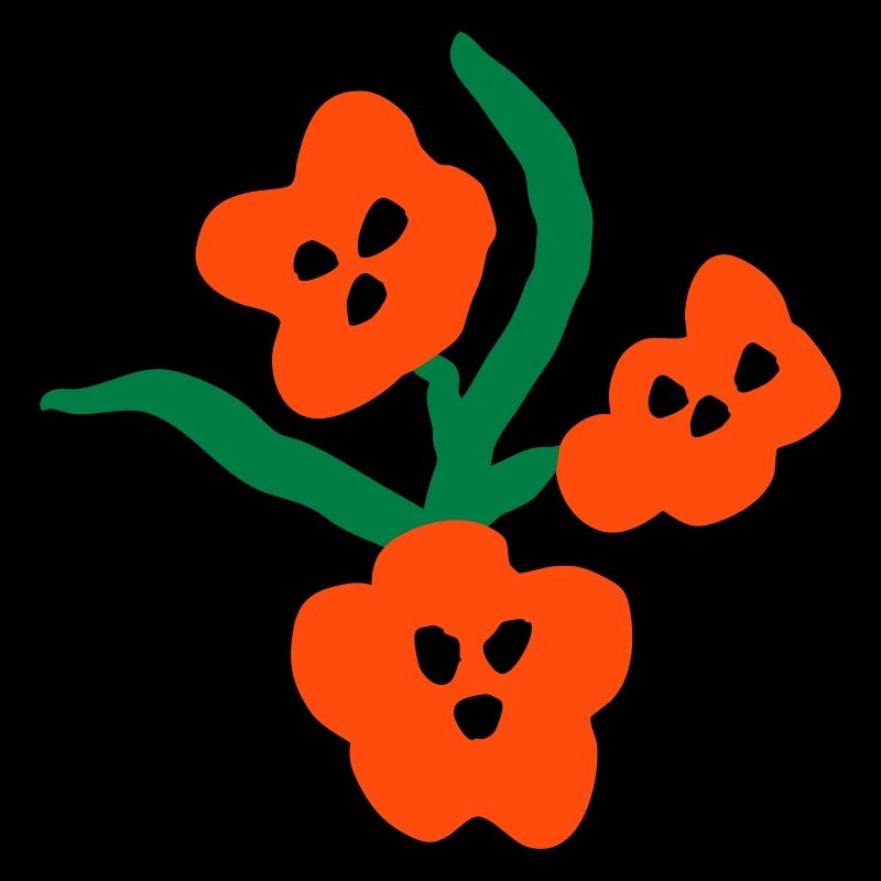T-shirt à fleurs vibrantes