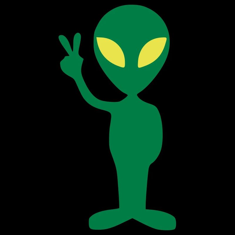 Alien Espace Idée cadeau alien Peace