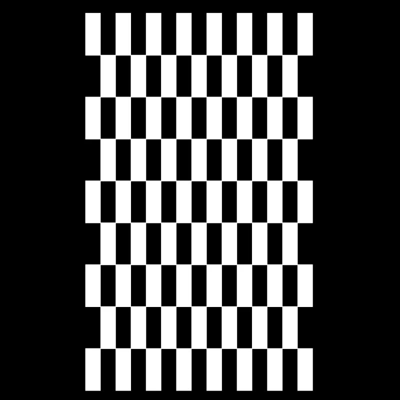 Karo Muster Retro Schwarz Weiss