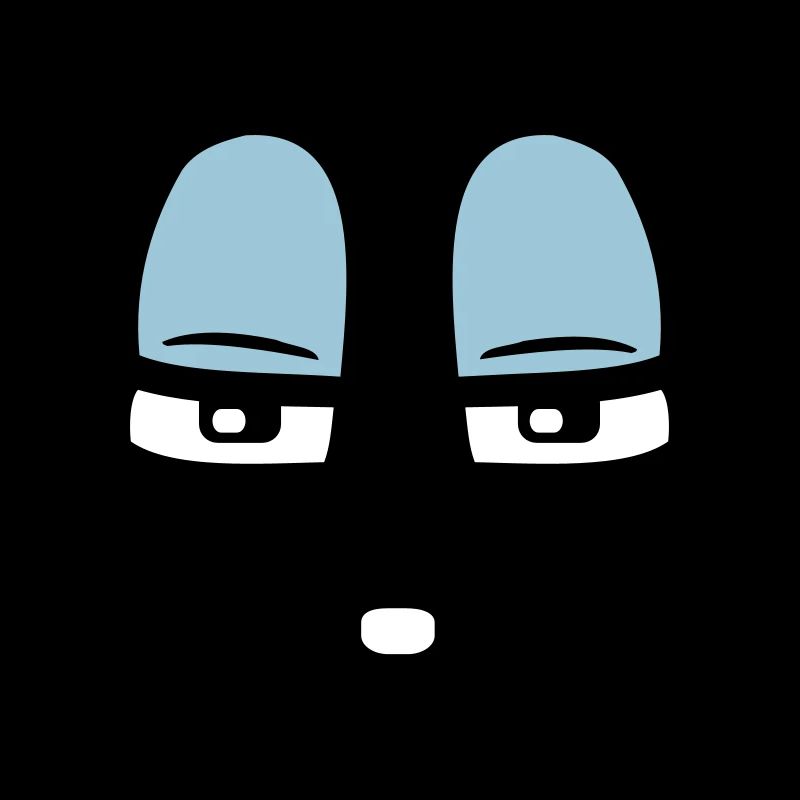 Skeptisches Comic Gesicht Verurteilender Blick