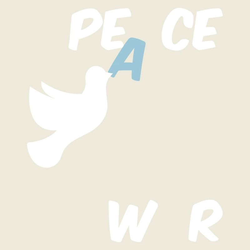 Stop War Peace Statement with Dove of Peace