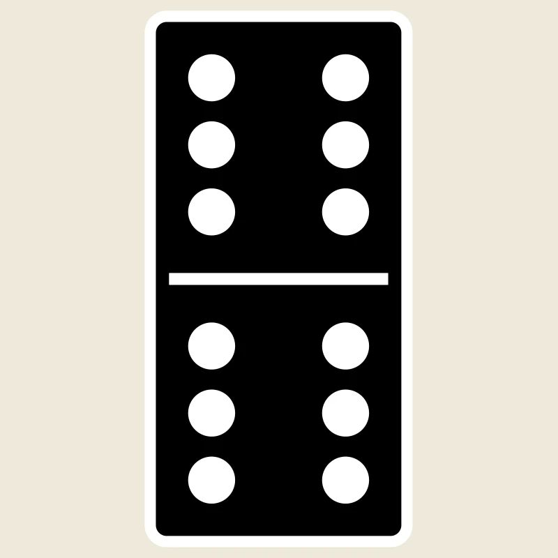 DOMINO STONE 6: 6 - VARIABLE COLOR - VECTOR DESIGN!