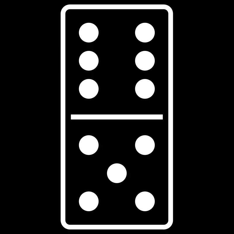DOMINO STONE 6: 5 - VARIABLE COLOR - VECTOR DESIGN!
