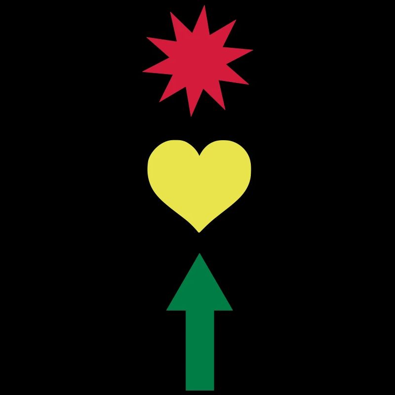 Traffic light Star heart Arrow 3c