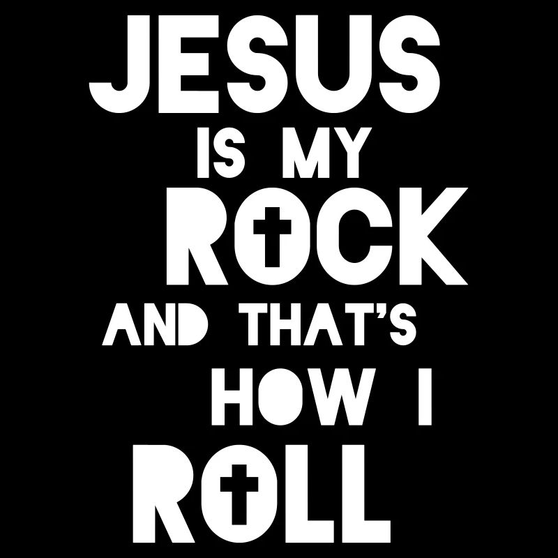 Jesus is my rock - cool Christian gift