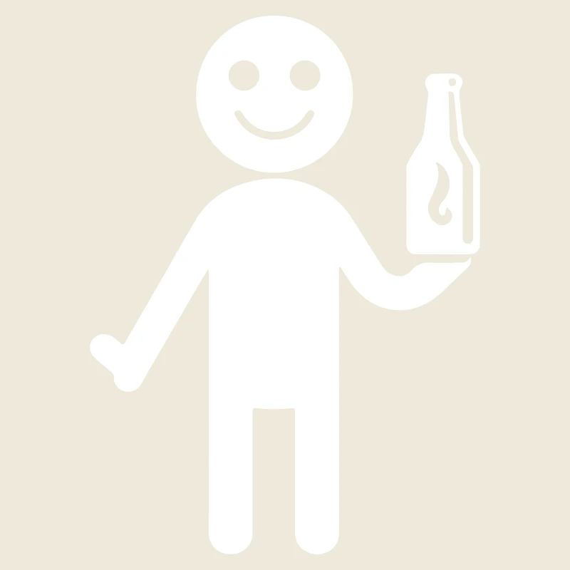 Bier Trinken Strichmännchen