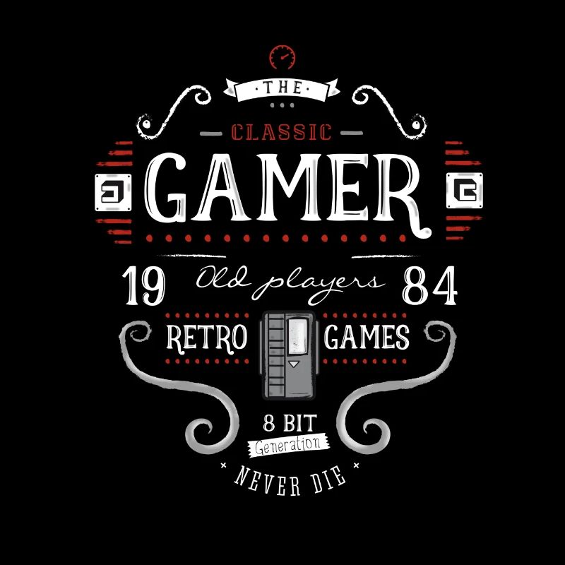 Retrogame nerd it geek play 1984 8bit console lol