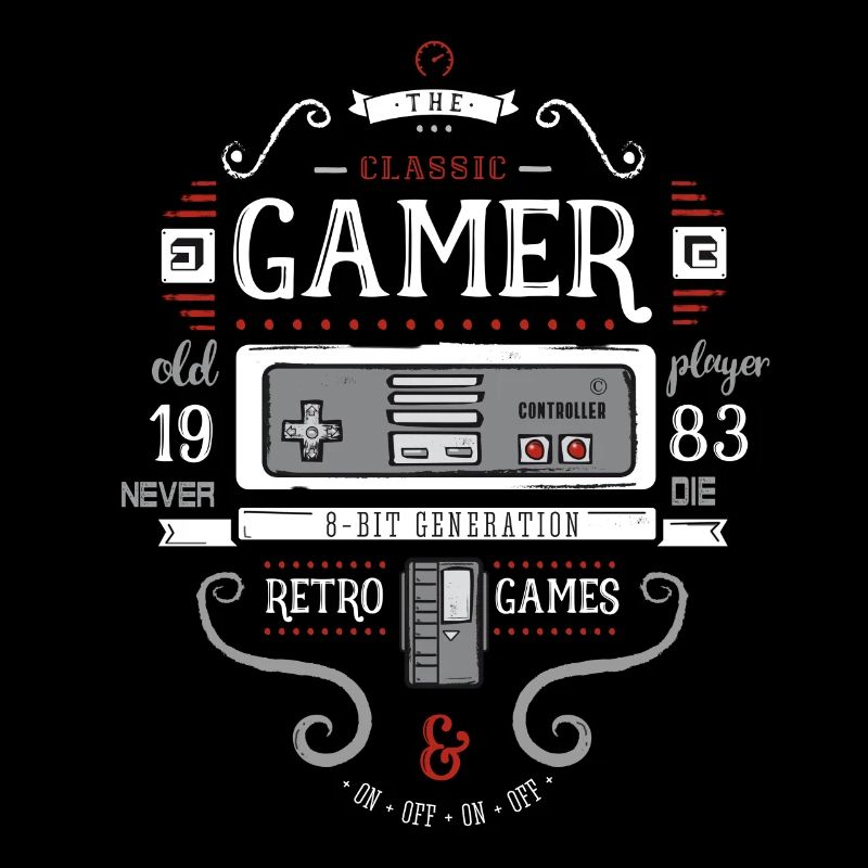 80 Nerd de jeu console de jeux rétro 8bit pc vieux plaisir