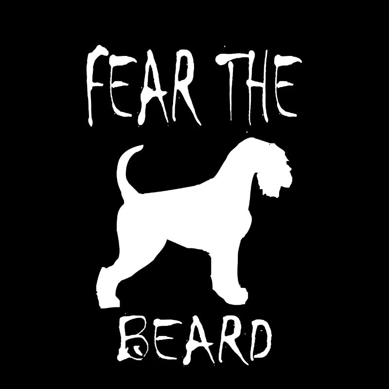 FEAR LA BARBE T-SHIRT de chien de Schnauzer
