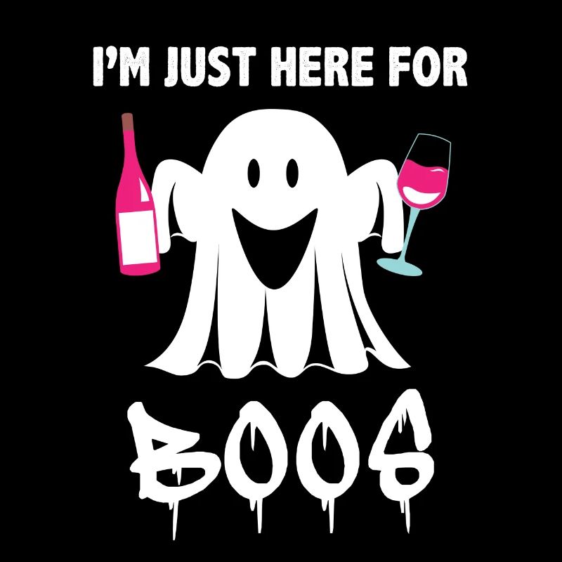 Lustiges Hallowen I M Just Here For the Boos Tee