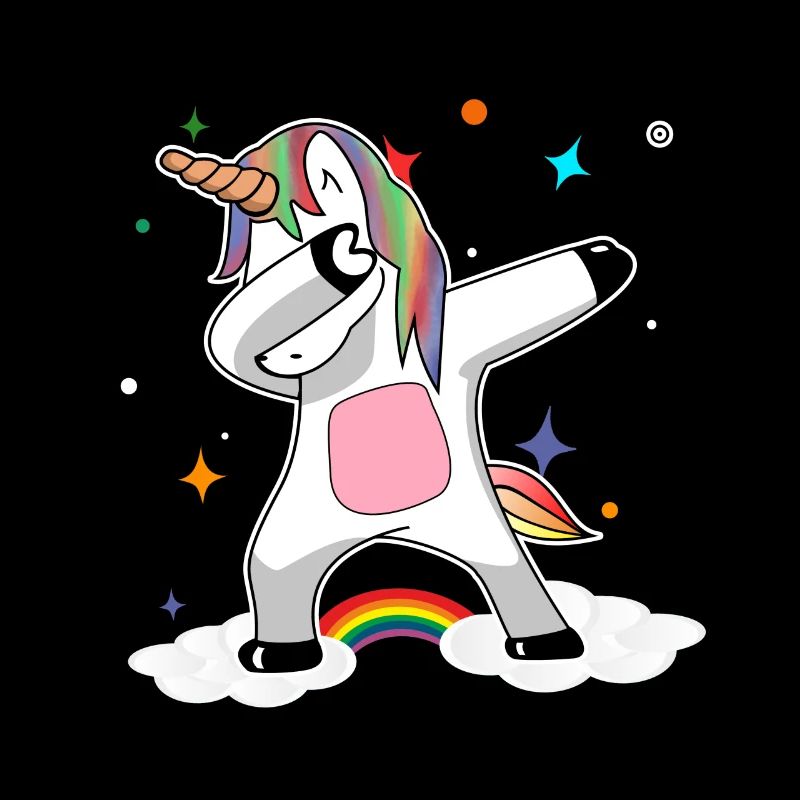 Rainbow Dabbing Unicorn