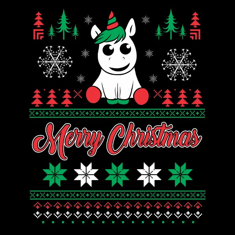 Einhorn Ugly Christmas Sweater