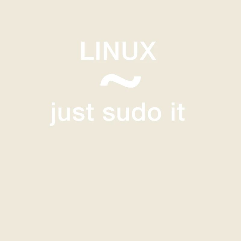 linux just sudo it Admin Programmeur pc Nerd lol
