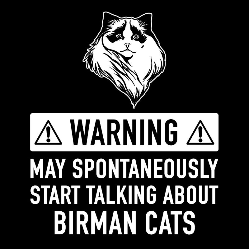 Funny Sacred Burmese Cat Gift Idea