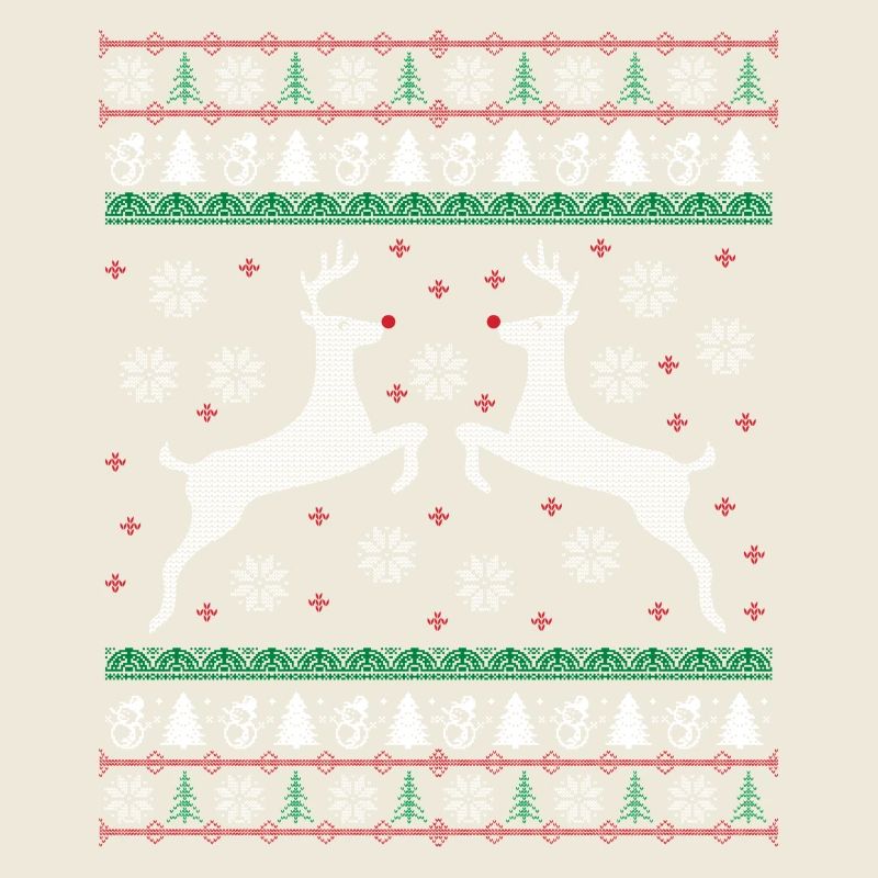 Rendeer laid cadeau de Noël Pull