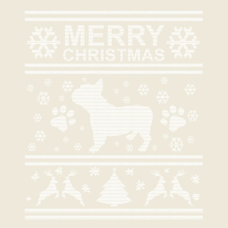 Laid de Noël Pull de bouledogue français