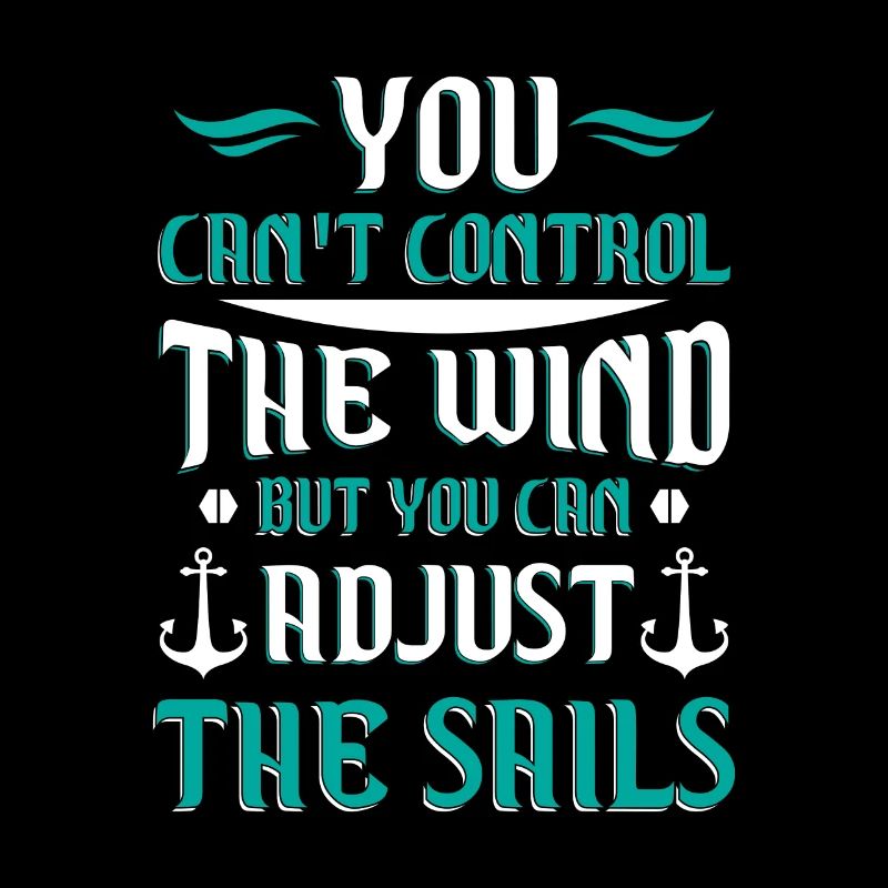 You can't control the wind you adjust the sails