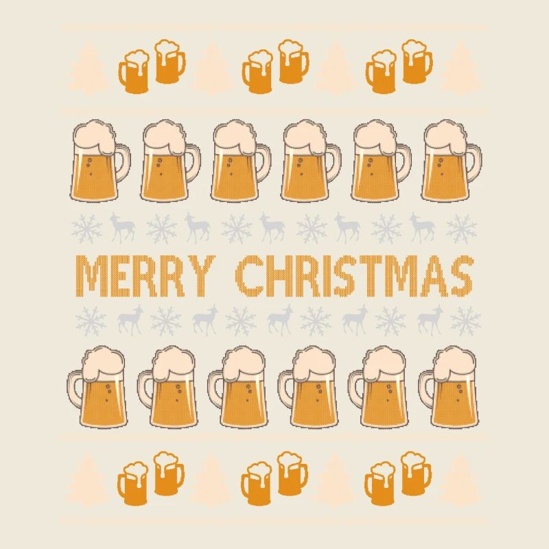 Beer alcohol gift ugly Christmas sweater