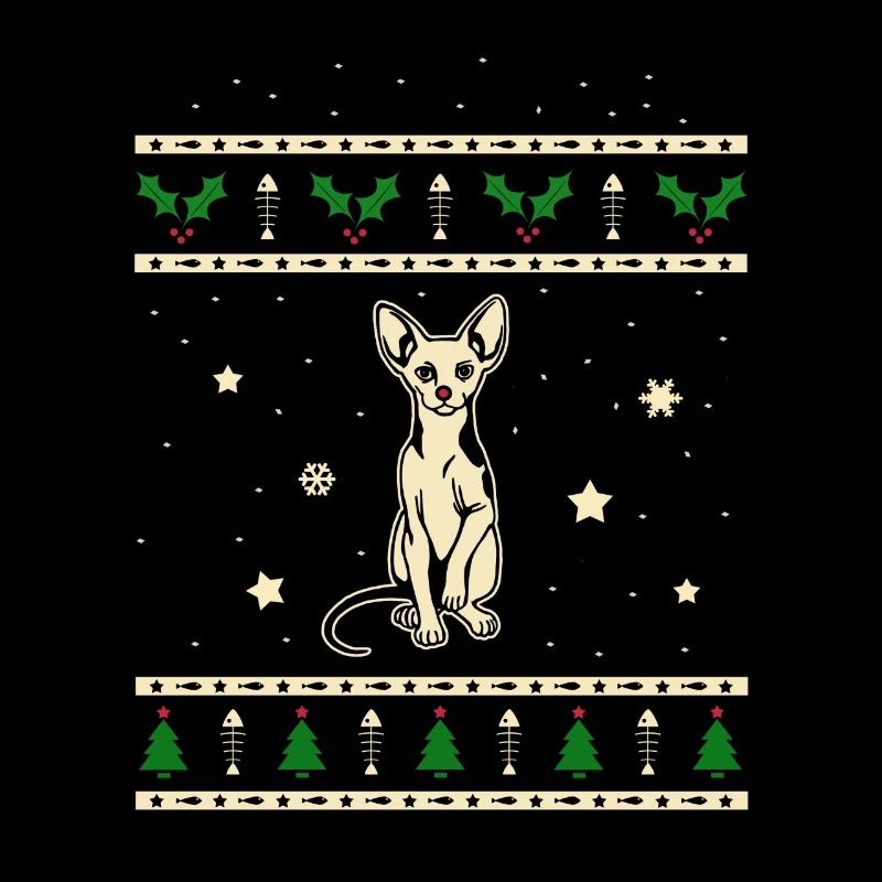 Sphynx Cadeau de Noël