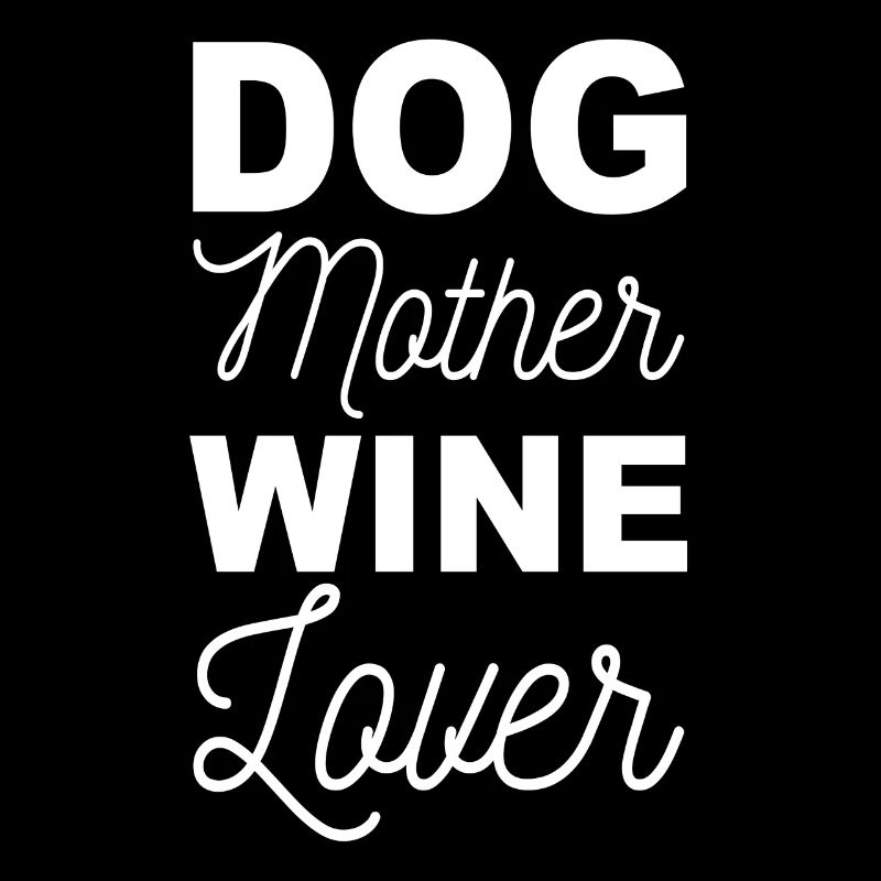 Chien Mère Amateur de vin