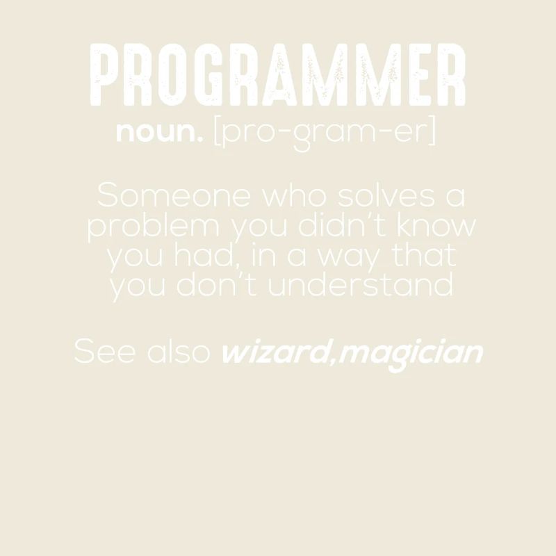 Signification drôle programmeur