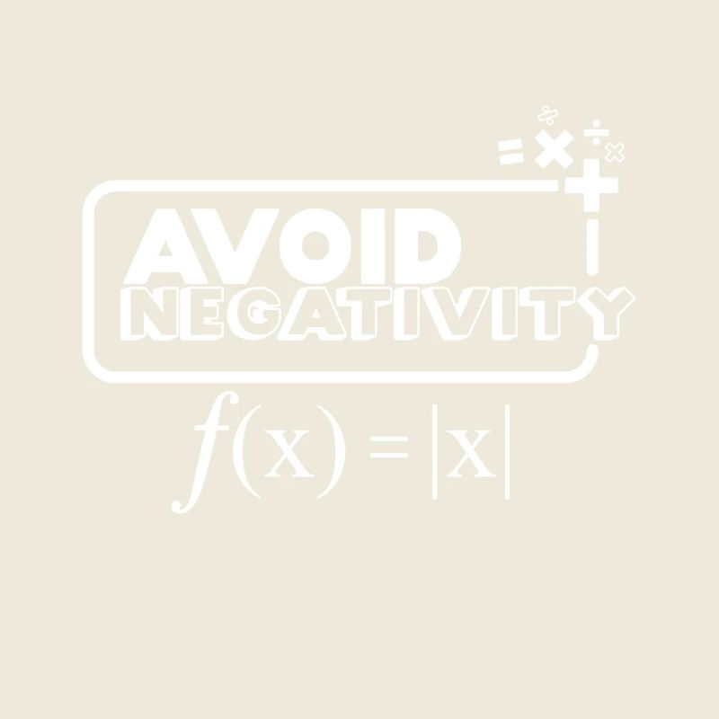 Avoid Negativity - white