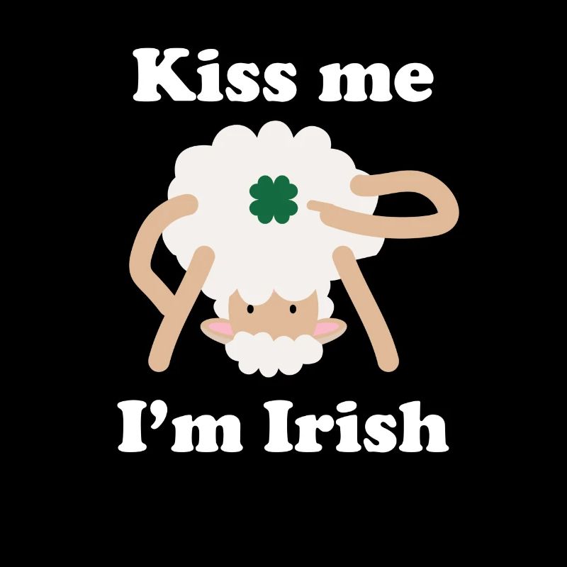 Embrasse-moi Im Sheep Irish Sheep drôle St Patricks Day Pun