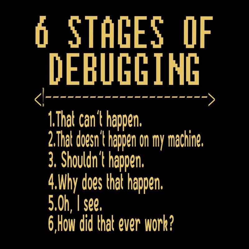 6 Stufen eines Fehlers - PC - CNC