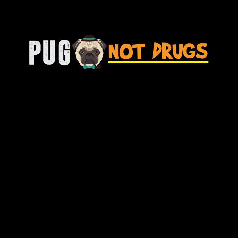 Mops Möpse Geschenk Gassi pugs not drugs